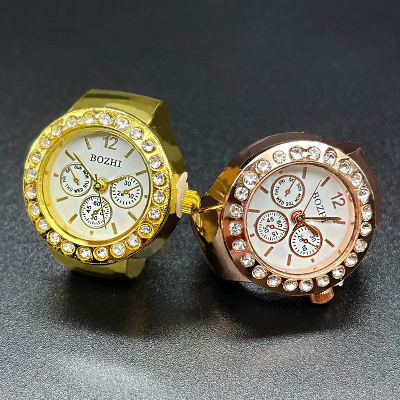 Vintage Jewelry Watches Women - Creative Vintage Rhinestone Ring Watch for