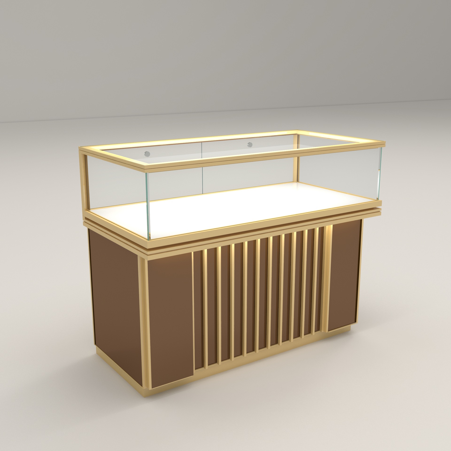 Jewelry And Watches Stores - Glass jewelry display cabinet shopping mall