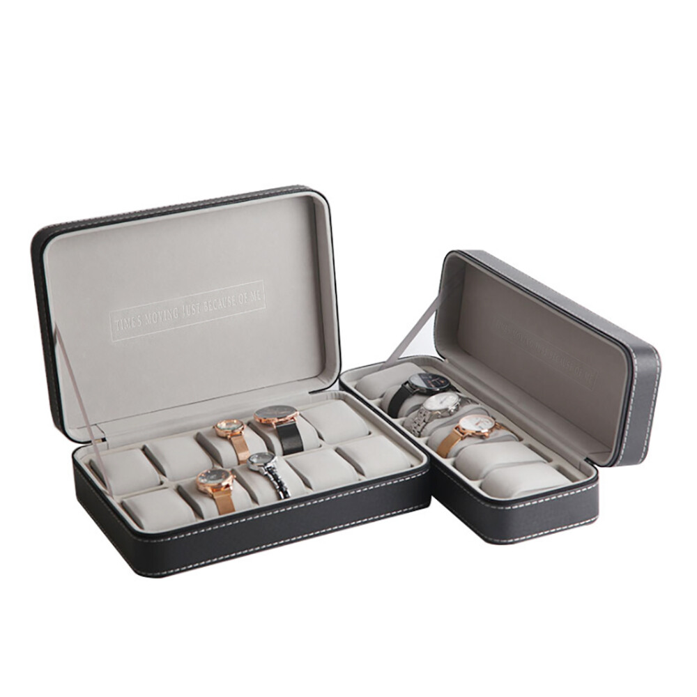 Jewelry Watches Box - Bymaocar Portable 6 Slot Zipper Watch