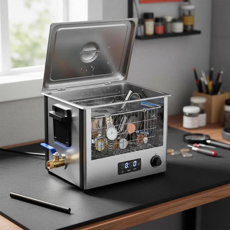 Jewelry And Watches Stores - 10L Ultrasonic Cavitation Device 12.9x10.6x10.6 Inches