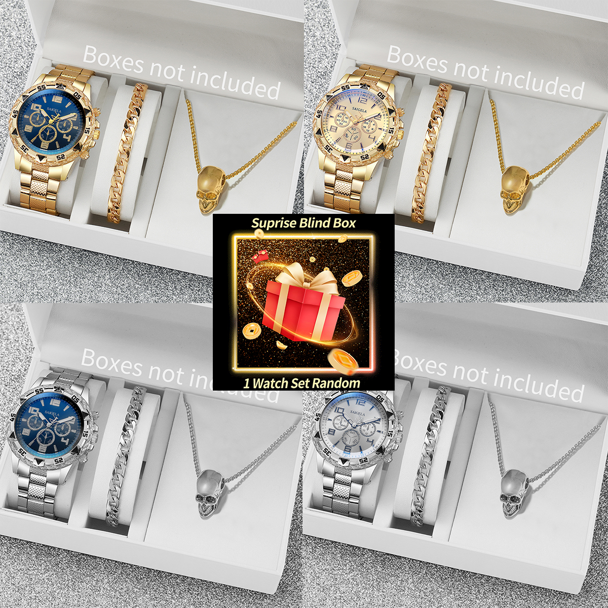 Jewelry Watches Box - Surprise Mystery Watch Set Blind Box-3PCS/Set