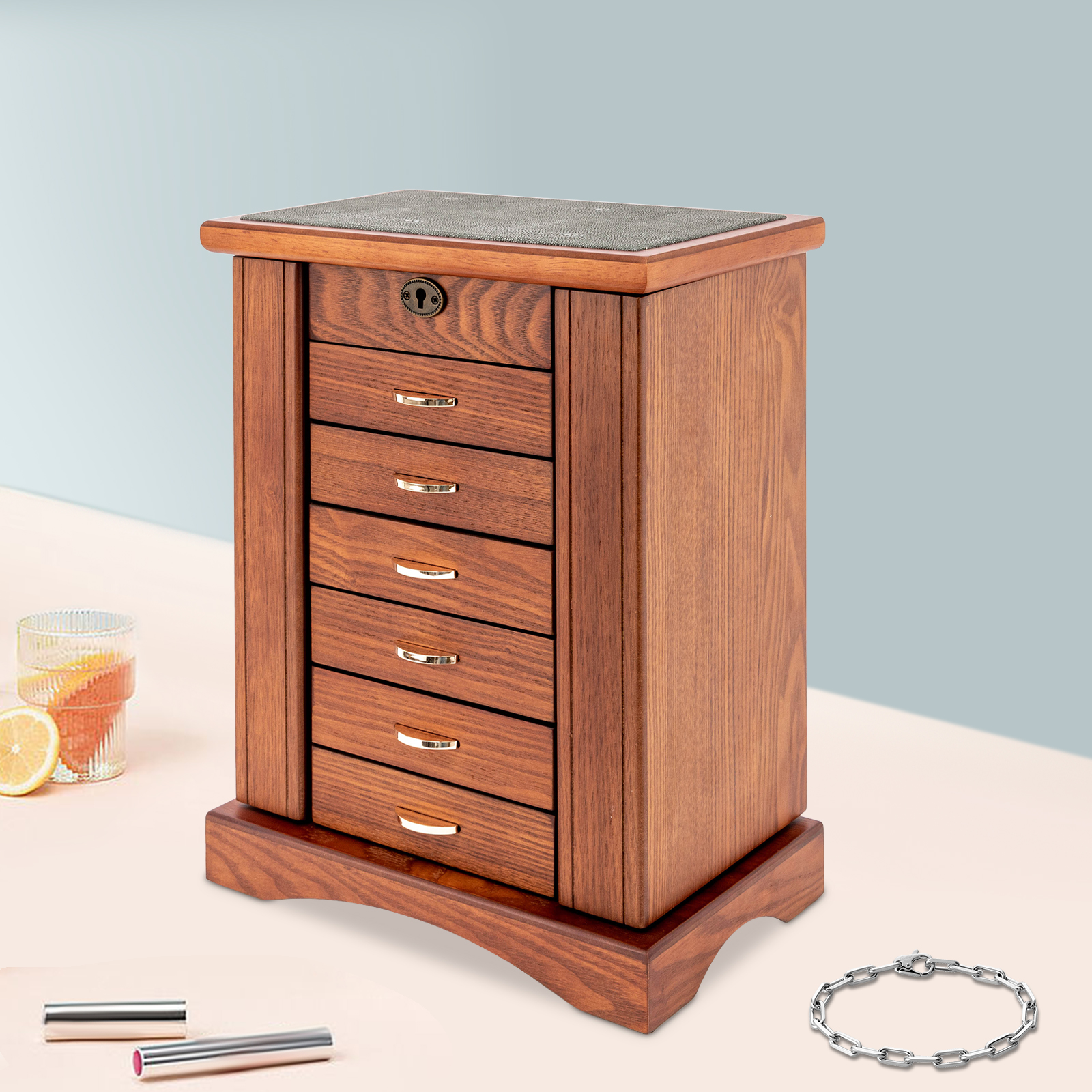 7 Layers Large Jewelry Box wit - Jewelry And Watches Stores recensie en prijs