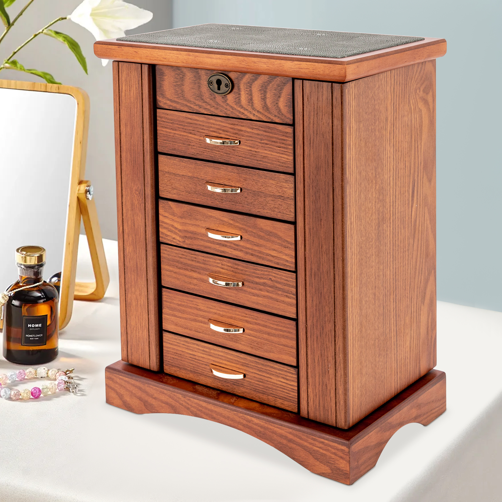 7 Layers Large Jewelry Box wit - Jewelry And Watches Stores recensie en prijs