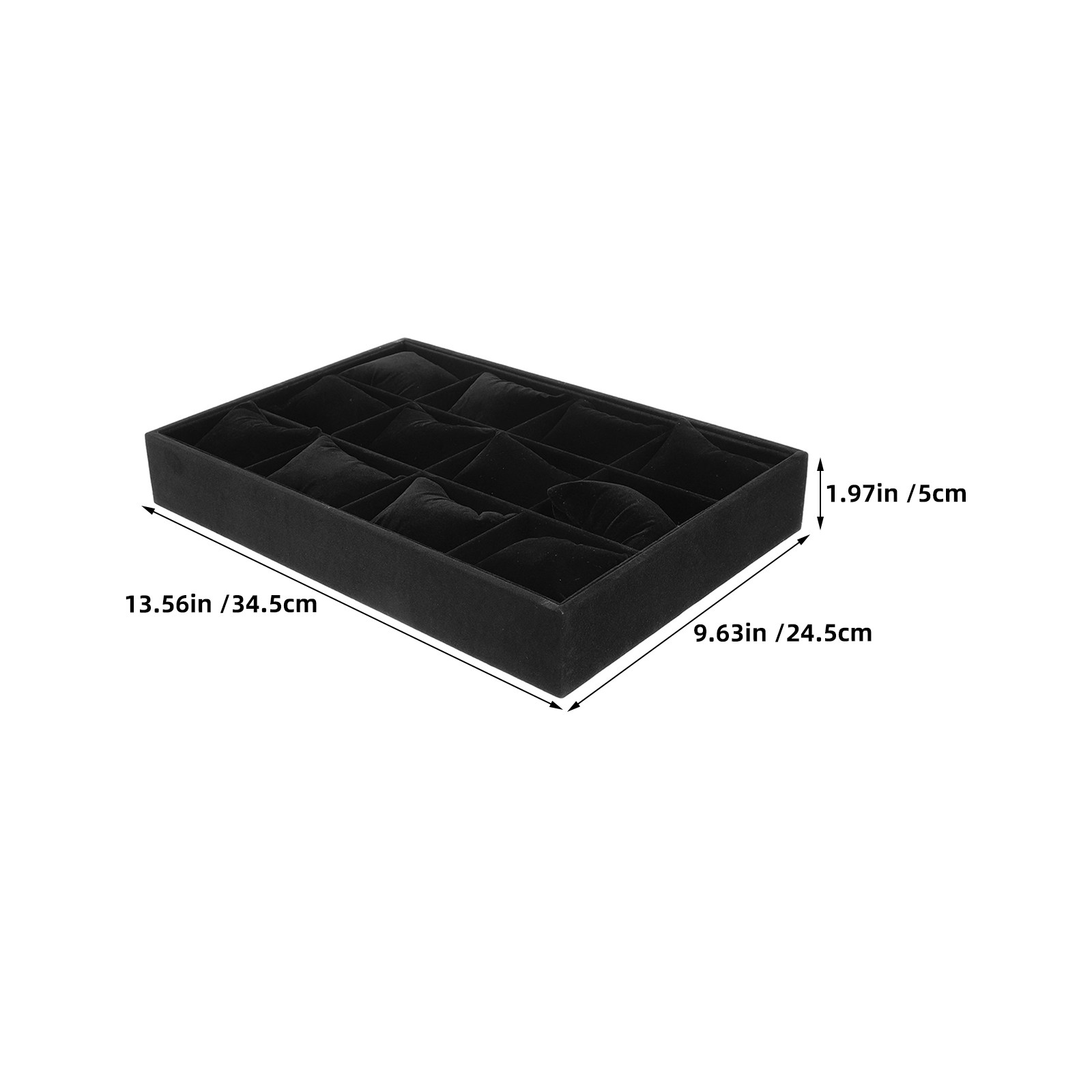 2Pcs Black Jewelry Organizer T - Jewelry Watches Box recensie en prijs