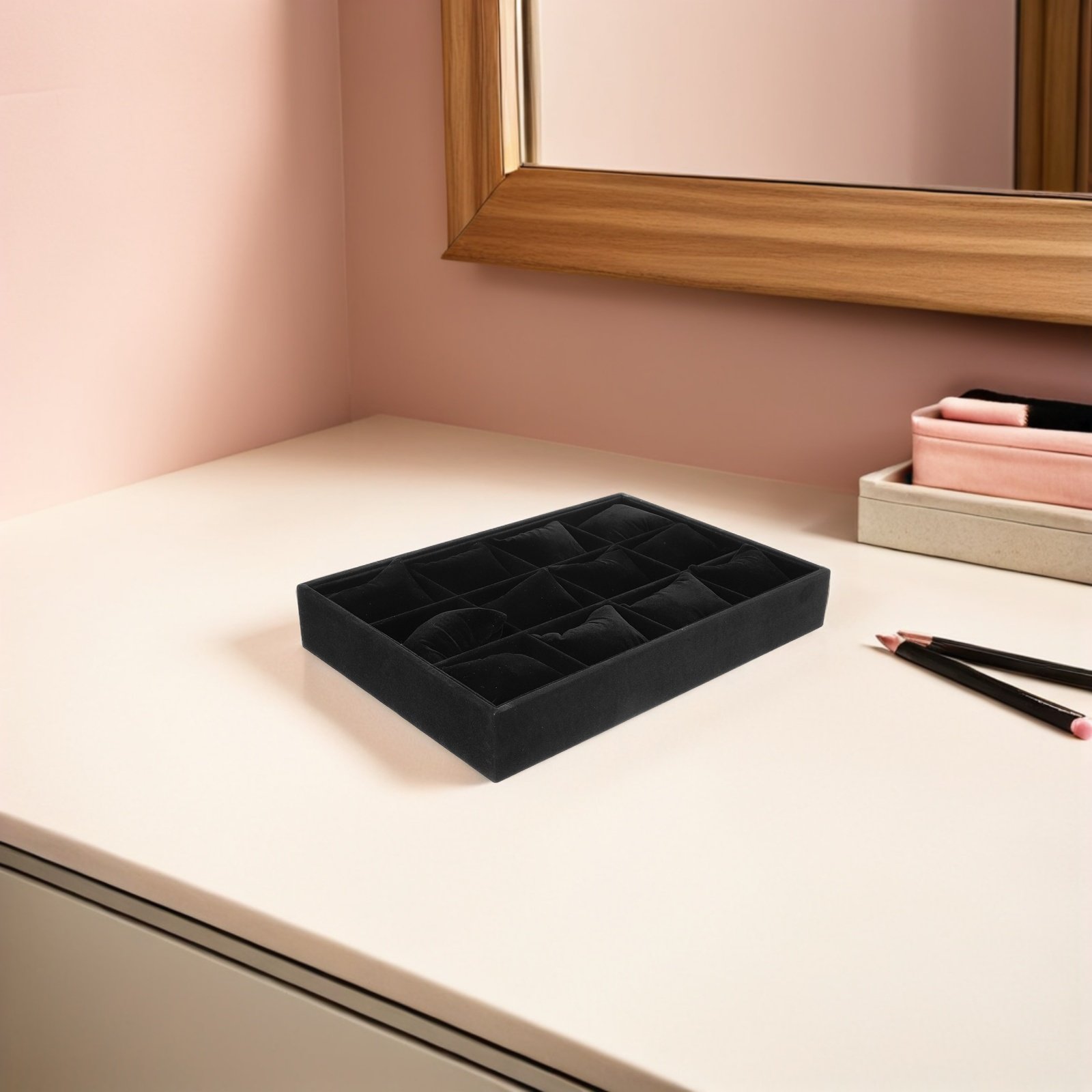 2Pcs Black Jewelry Organizer T - Jewelry Watches Box recensie en prijs