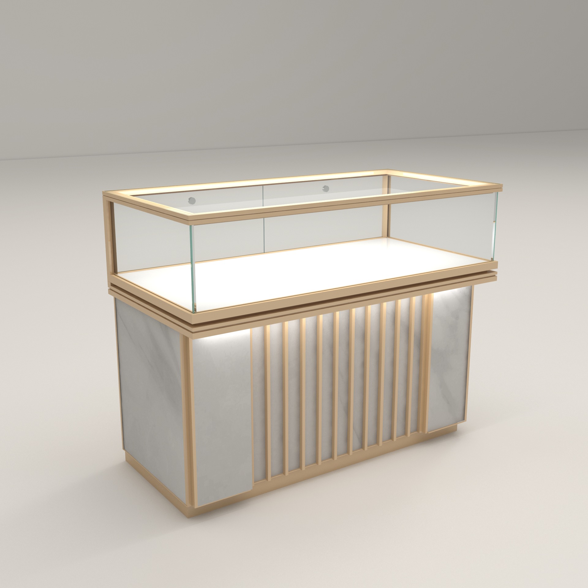 Glass jewelry display cabinet  - Jewelry And Watches Stores recensie en prijs