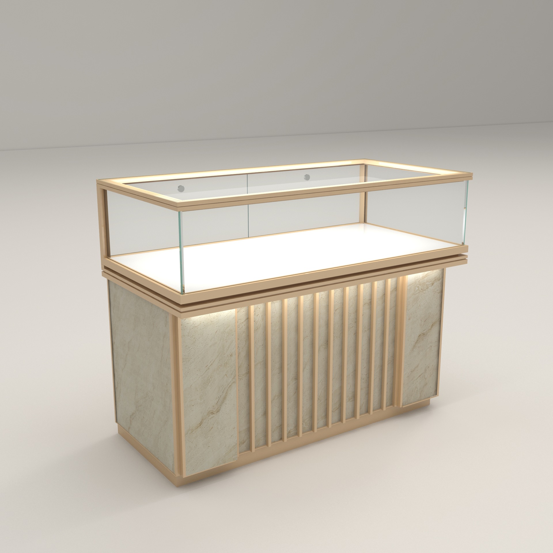 Glass jewelry display cabinet  - Jewelry And Watches Stores recensie en prijs
