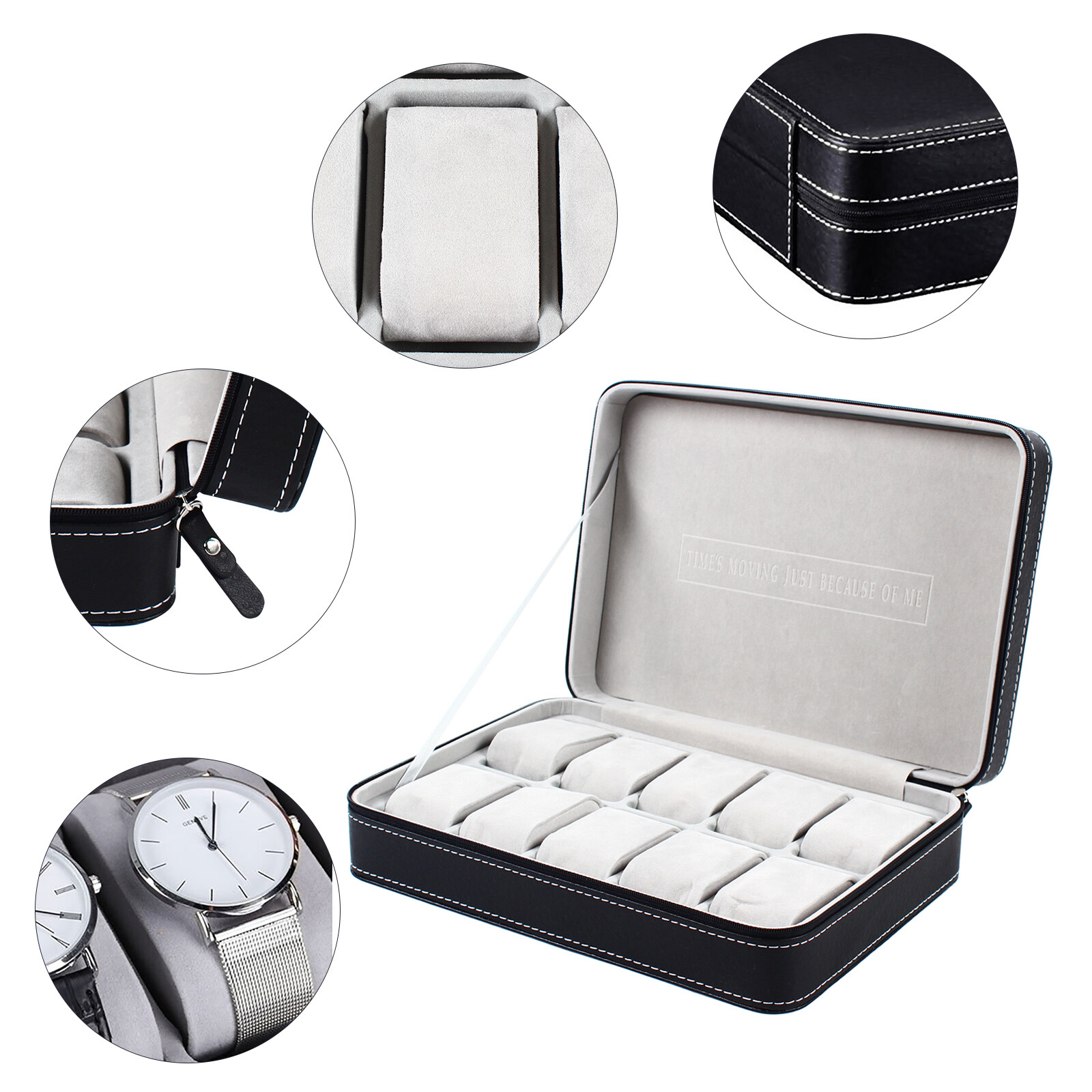 Bymaocar Portable 6 Slot Zippe - Jewelry Watches Box recensie en prijs