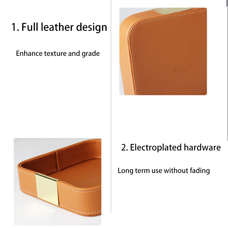 Leather Desk Tray Desktop Stor - Jewelry And Watches Stores recensie en prijs