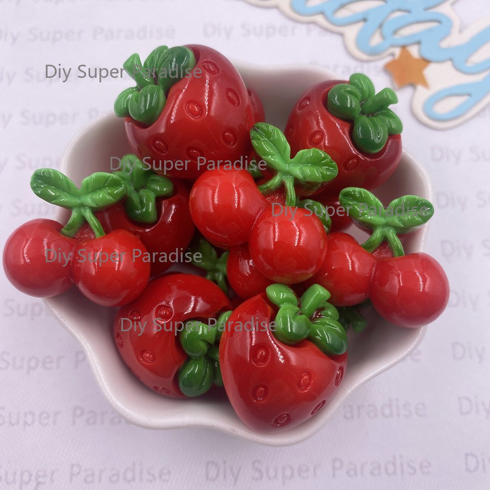 8PCS Resin Kawaii Colorful Red - Paradise Jewelry & Watches Dolphin Mall recensie en prijs