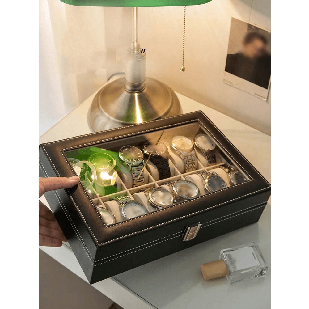 1pc Big Capacity Leather Watch - Jewelry Watches Box recensie en prijs